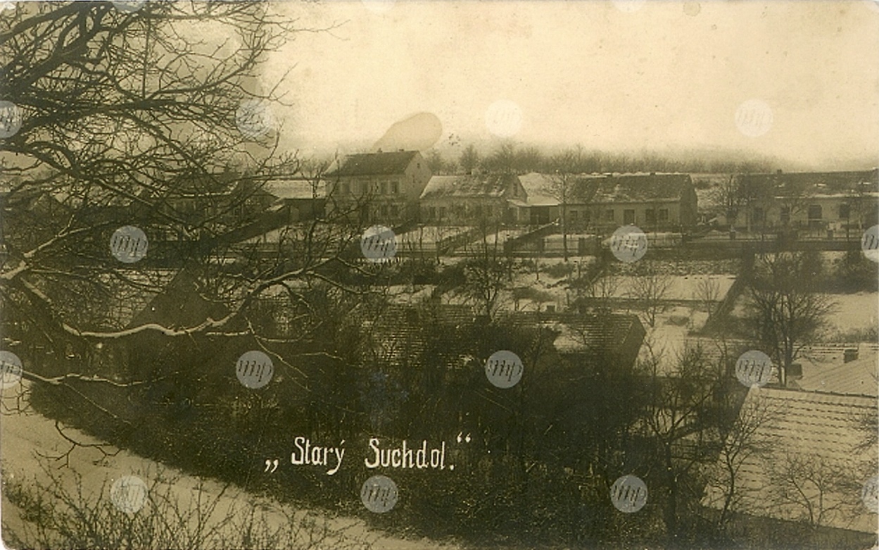 15 pohlednice Starý Suchdol 1947 2 (Černý F)
