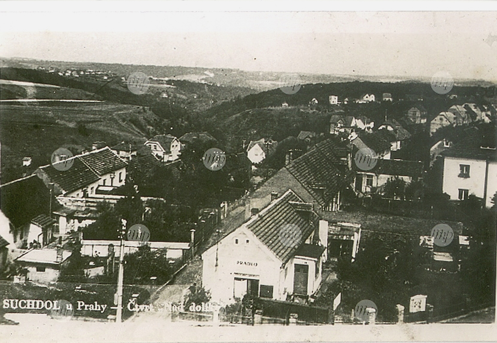 16 pohlednice starý Suchdol 1947 3 Černý F))