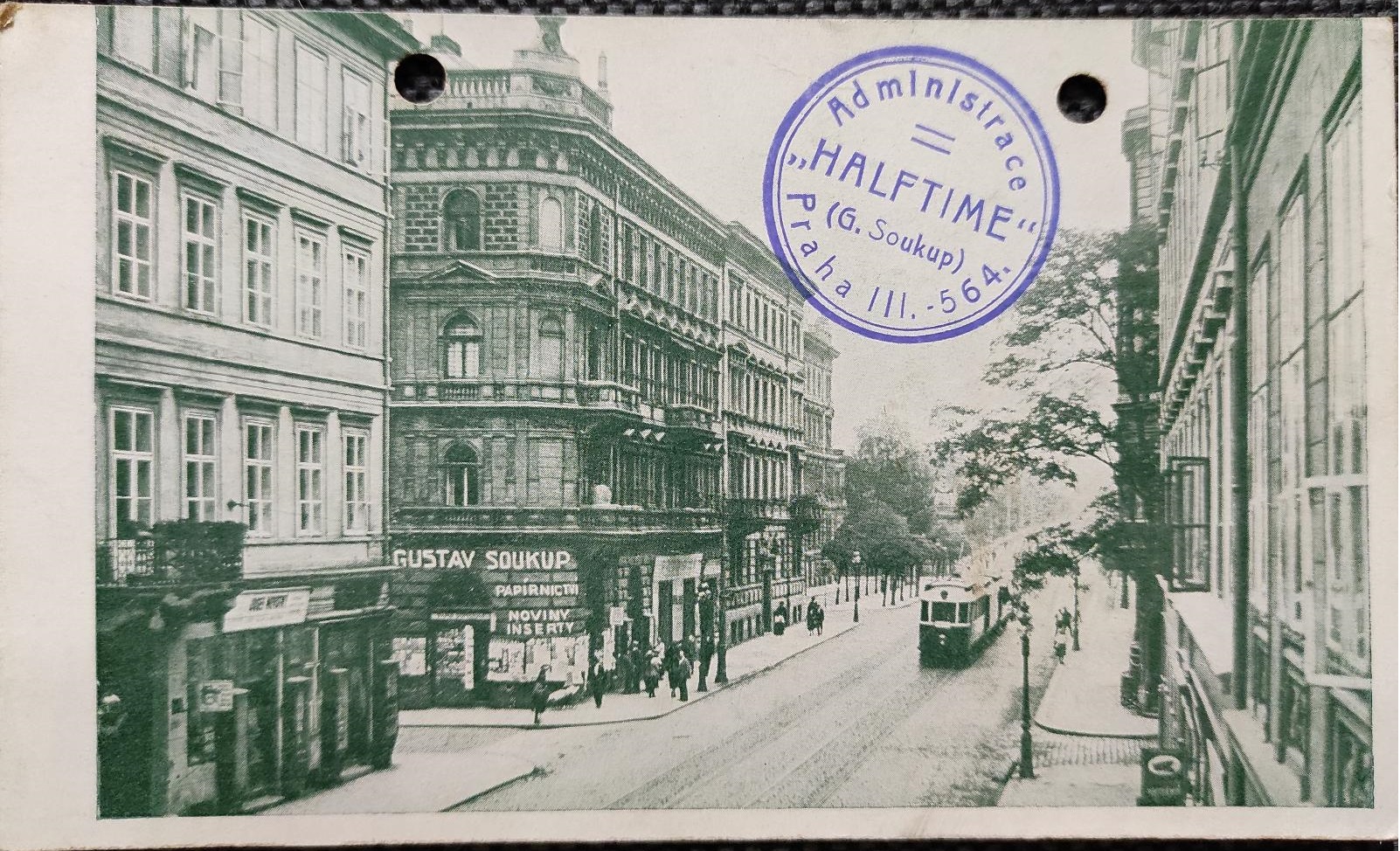 praha-chotkova-ulice-tramvaj-halftime-g-soukup-reklama-1922-140061893